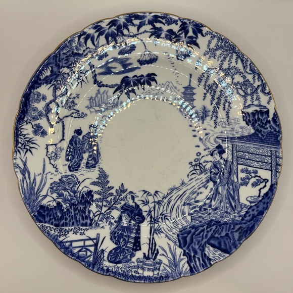 Royal Crown Derby Blue Mikado Dinner Plates Set of 6. - Picture 8 of 13